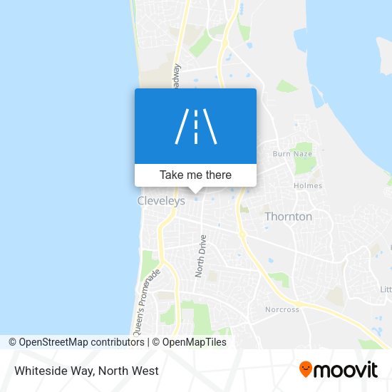 Whiteside Way map