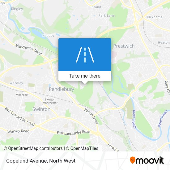 Copeland Avenue map