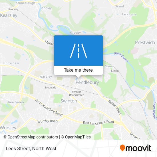 Lees Street map
