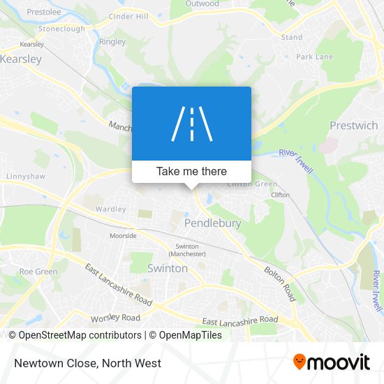 Newtown Close map