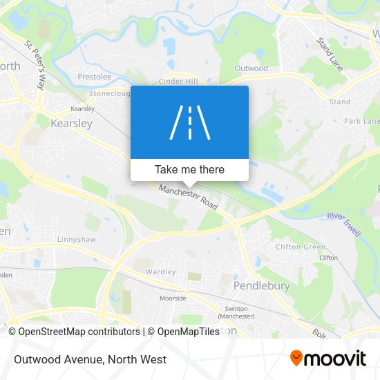 Outwood Avenue map