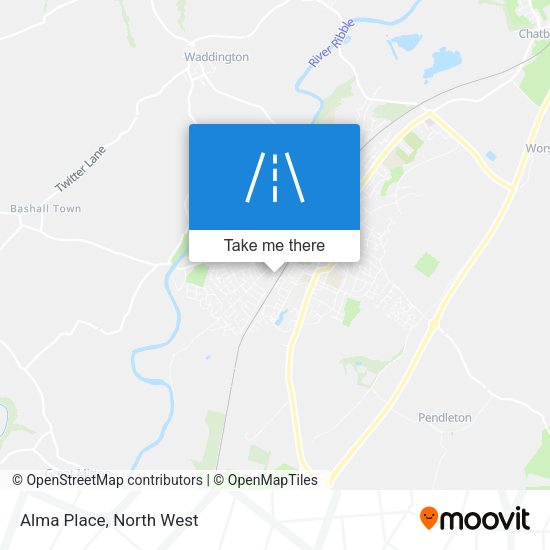 Alma Place map