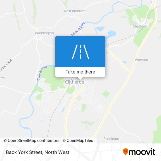 Back York Street map