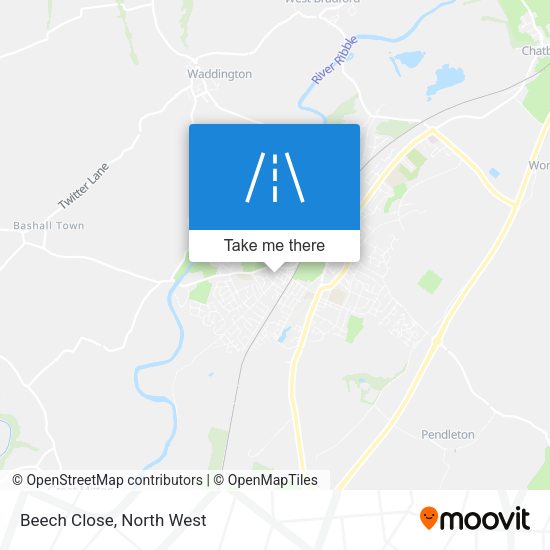Beech Close map