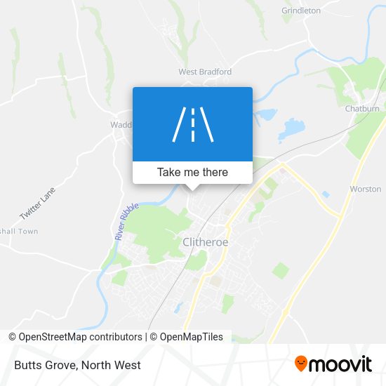Butts Grove map