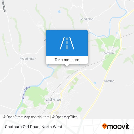 Chatburn Old Road map