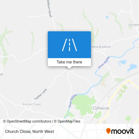 Church Close map