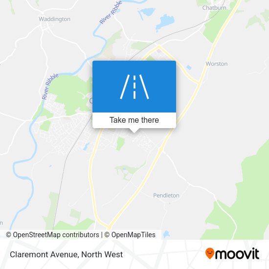 Claremont Avenue map