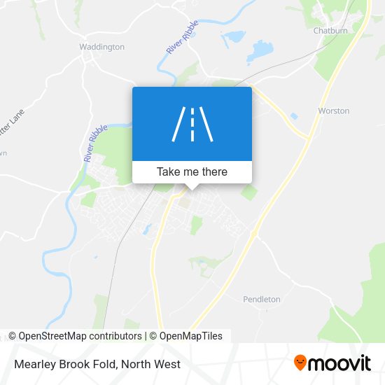 Mearley Brook Fold map