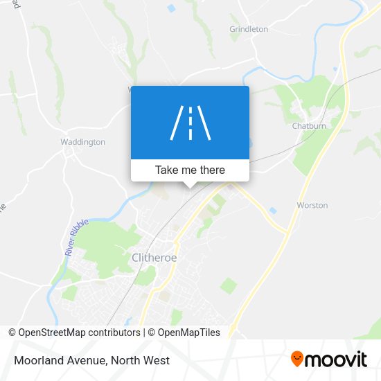 Moorland Avenue map