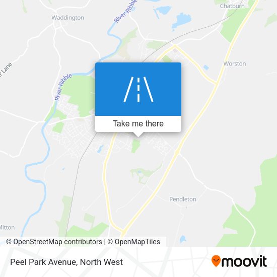 Peel Park Avenue map