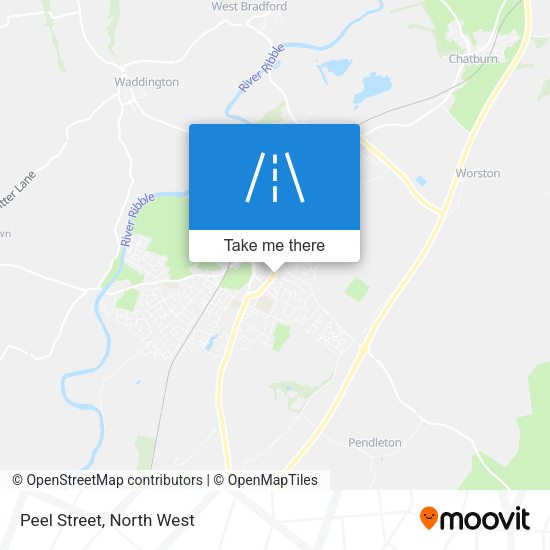 Peel Street map