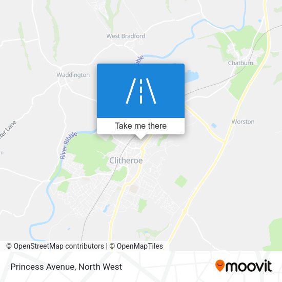 Princess Avenue map