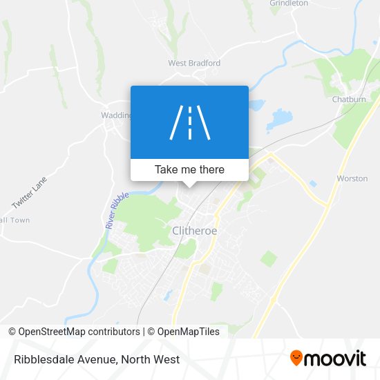 Ribblesdale Avenue map
