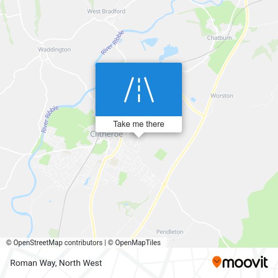 Roman Way map