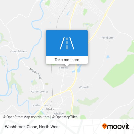 Washbrook Close map