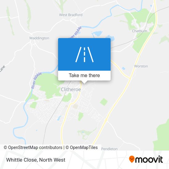 Whittle Close map