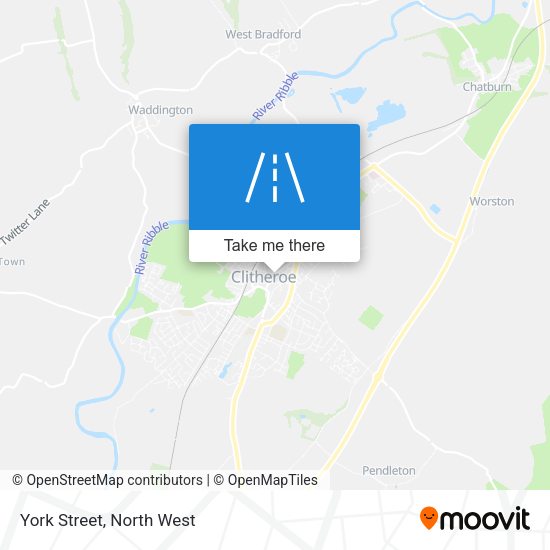 York Street map