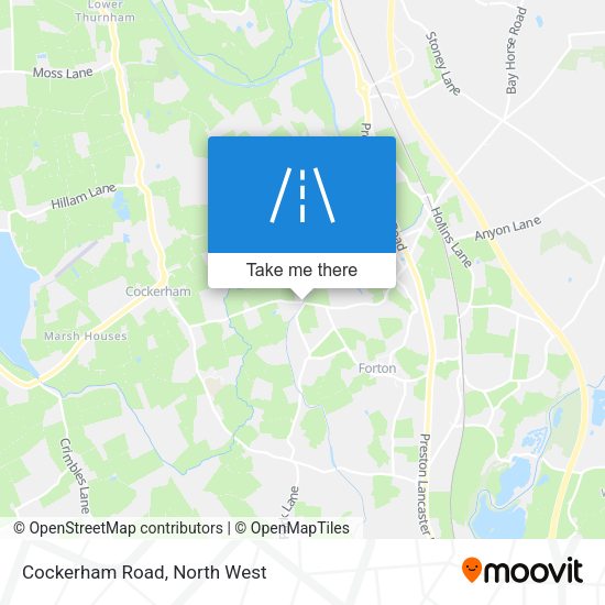 Cockerham Road map