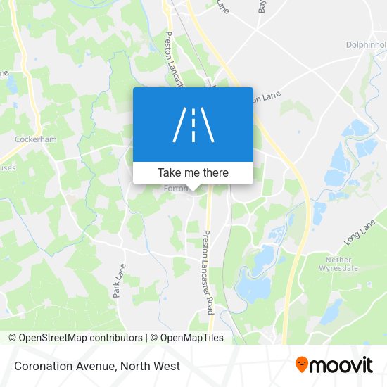 Coronation Avenue map