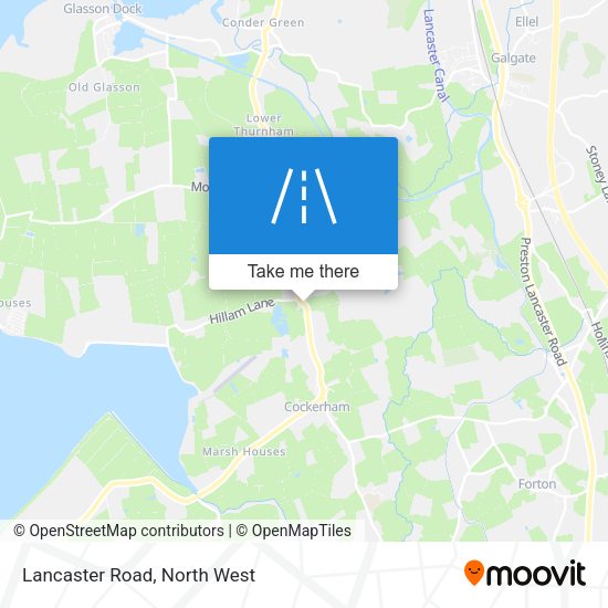 Lancaster Road map