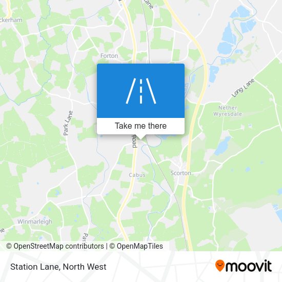 Station Lane map