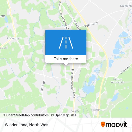 Winder Lane map