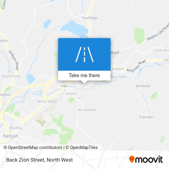 Back Zion Street map