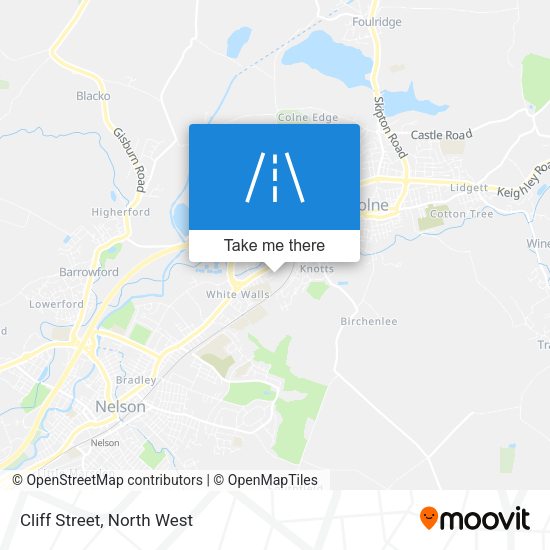Cliff Street map