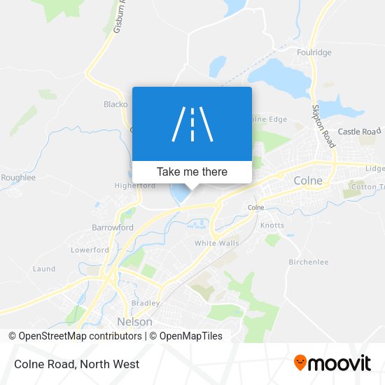 Colne Road map