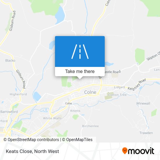 Keats Close map