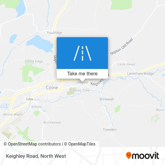 Keighley Road map