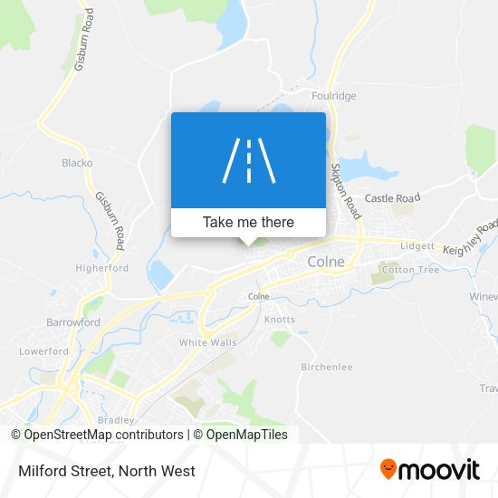 Milford Street map