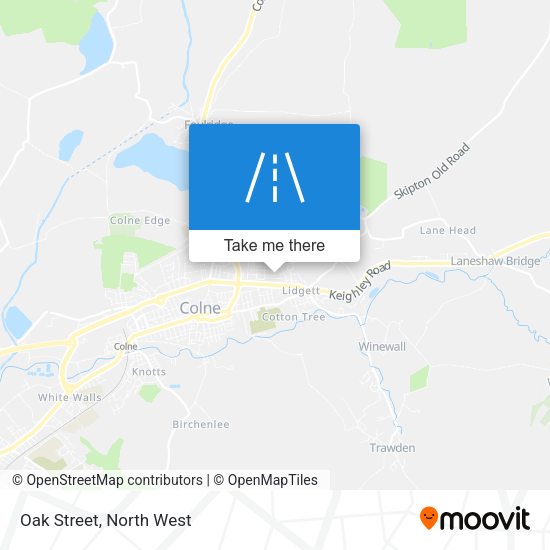 Oak Street map
