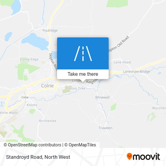Standroyd Road map