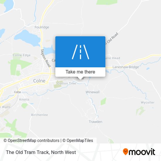 The Old Tram Track map