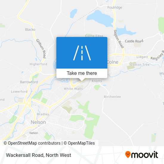 Wackersall Road map