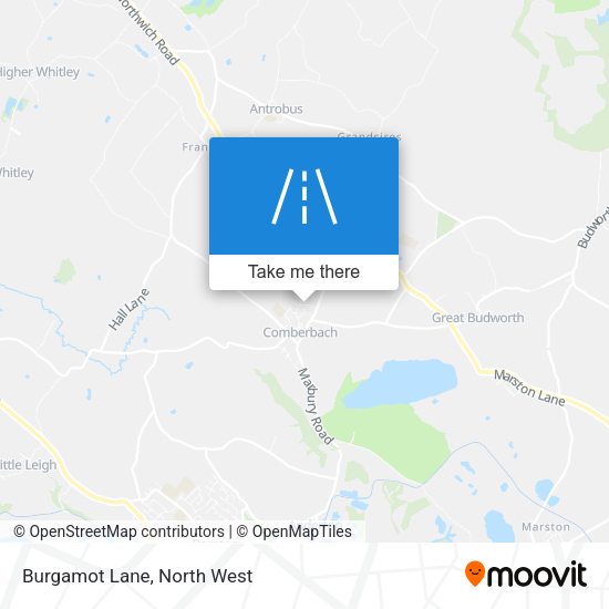 Burgamot Lane map