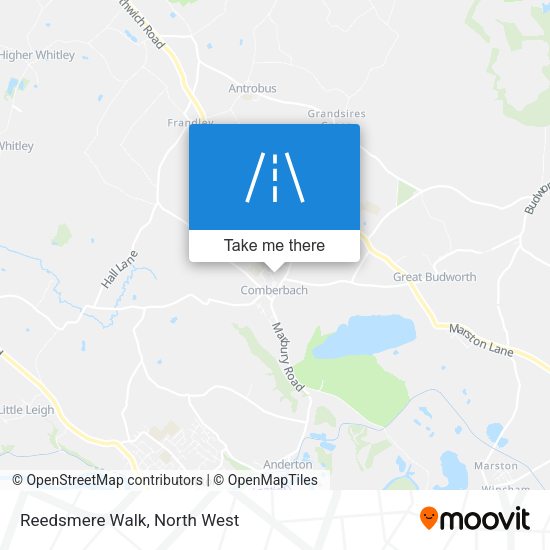 Reedsmere Walk map