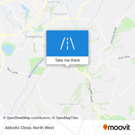 Abbotts Close map