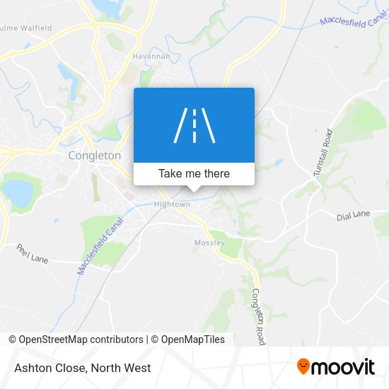Ashton Close map
