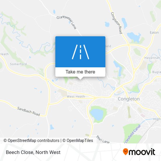 Beech Close map