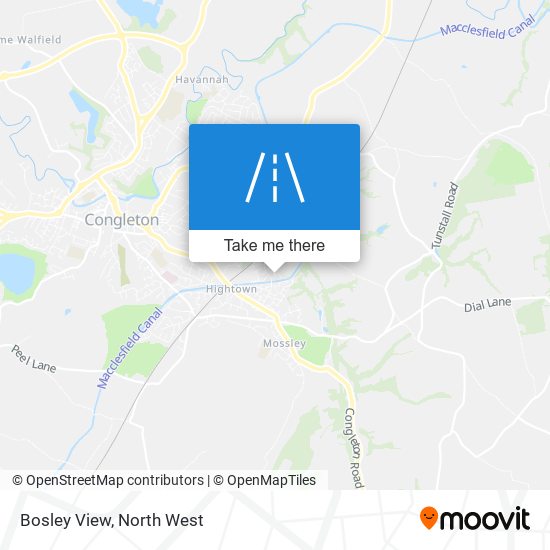 Bosley View map