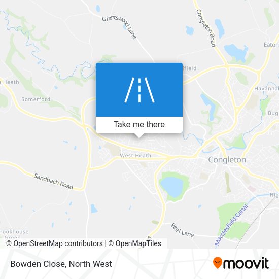 Bowden Close map