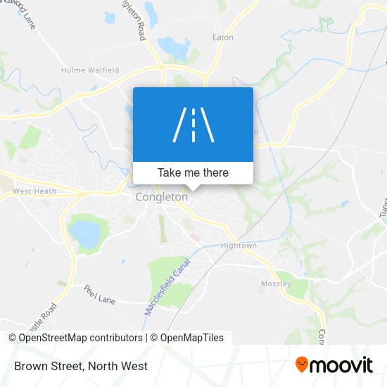 Brown Street map