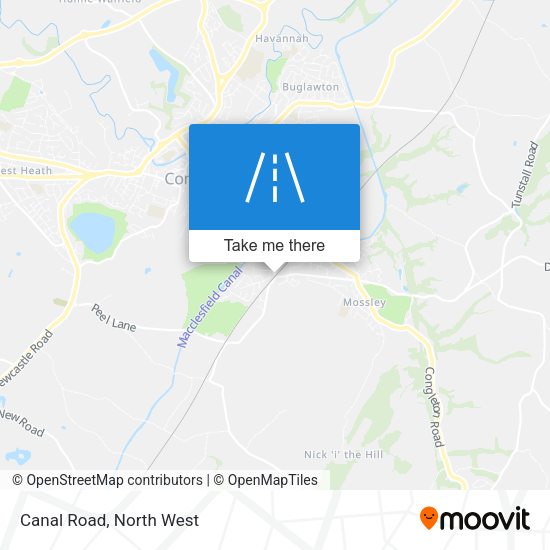 Canal Road map