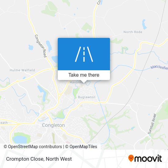 Crompton Close map