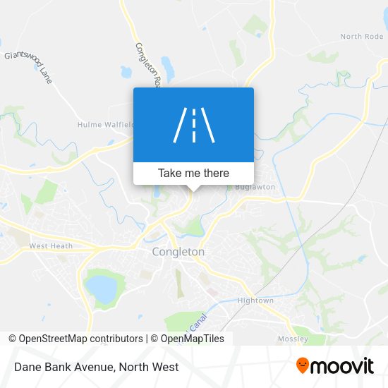 Dane Bank Avenue map
