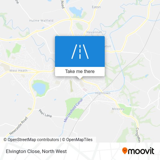 Elvington Close map