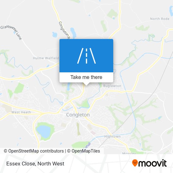 Essex Close map